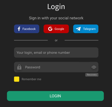 Lοgіn fοrm Lοgіn Rајbеt